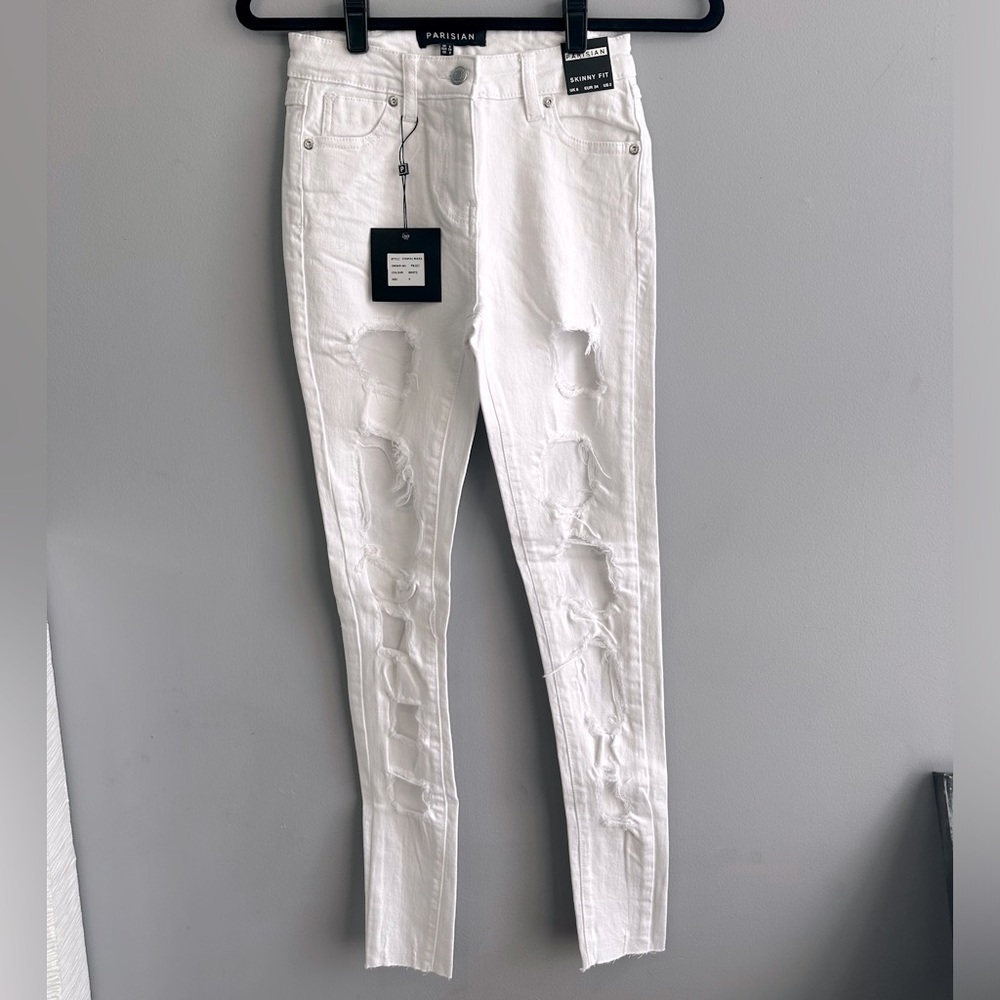 White Distressed Jeans